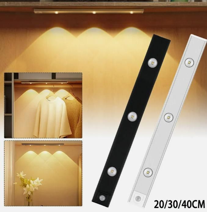 LED PIR Motion Sensor Cabinet Light – USB Rechargeable, Wireless Stick-On Wardrobe & Kitchen Light (Pack of 1)