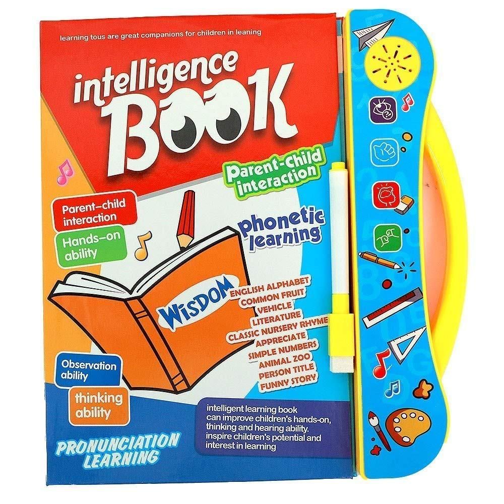 Musical Learning Study Book for Kids – Interactive Touch Book with Numbers, Letters, Animals & Sounds (Age 2.5+)