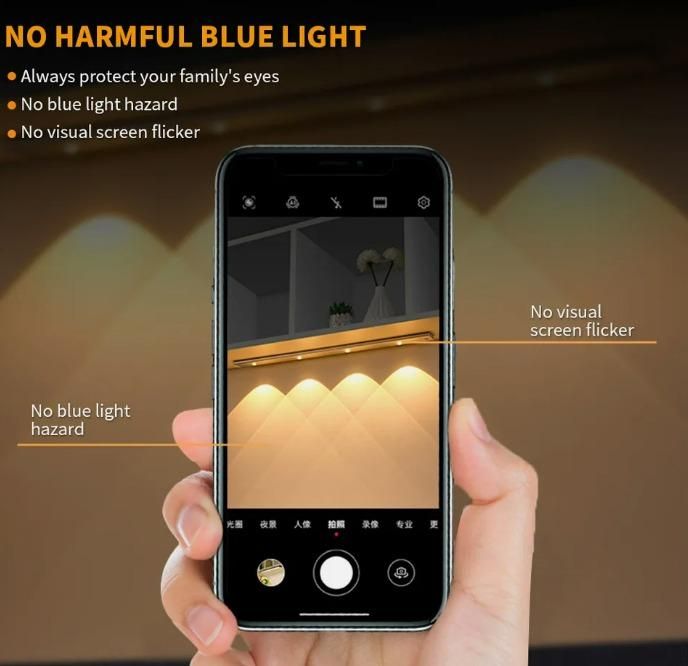 LED PIR Motion Sensor Cabinet Light – USB Rechargeable, Wireless Stick-On Wardrobe & Kitchen Light (Pack of 1)