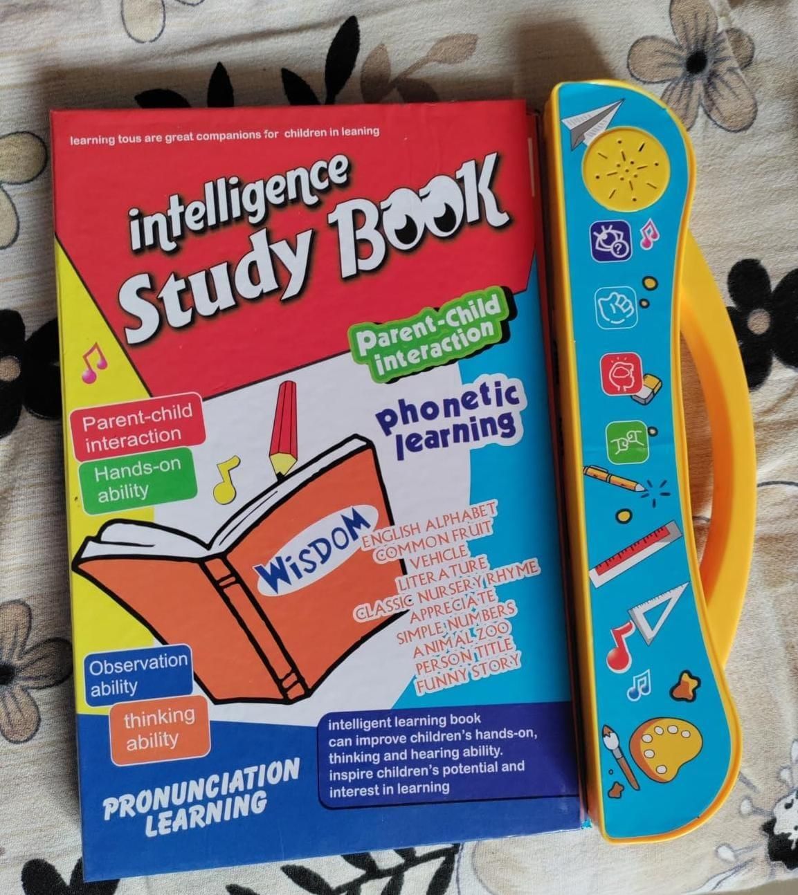 Musical Learning Study Book for Kids – Interactive Touch Book with Numbers, Letters, Animals & Sounds (Age 2.5+)