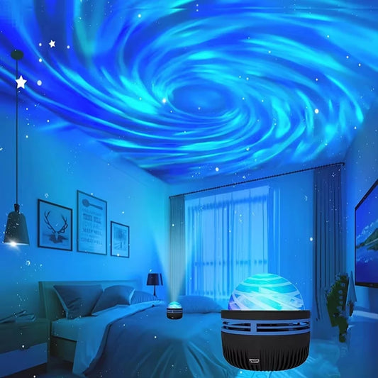 LED Galaxy Sky Projector Night Light with Remote – Colorful Star & RGB Projection Lamp for Bedroom, Kids Room, Christmas & Party Decoration (USB Plug-In)