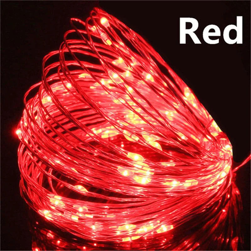 USB Led Fairy LighUSB Fairy Lights 20M 200 LED – Warm White Copper Wire String Lights for Bedroom, Wedding & Festive Decorts Copper Wire String 20M 200LED Holiday Outdoor Lamp Garland For Christmas Tree Wedding Party Decoration