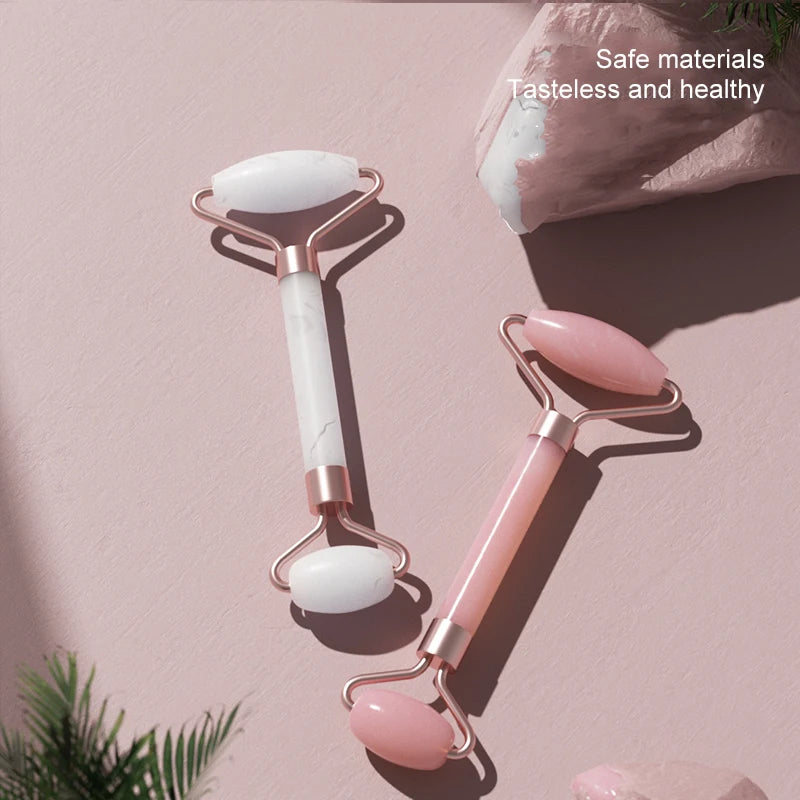 Resin Face Roller & Gua Sha Combo – Facial Massage Tool for Face, Neck & Eye | Skin Lifting & Muscle Relaxing Beauty Care Tool