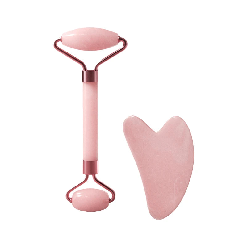 Resin Face Roller & Gua Sha Combo – Facial Massage Tool for Face, Neck & Eye | Skin Lifting & Muscle Relaxing Beauty Care Tool