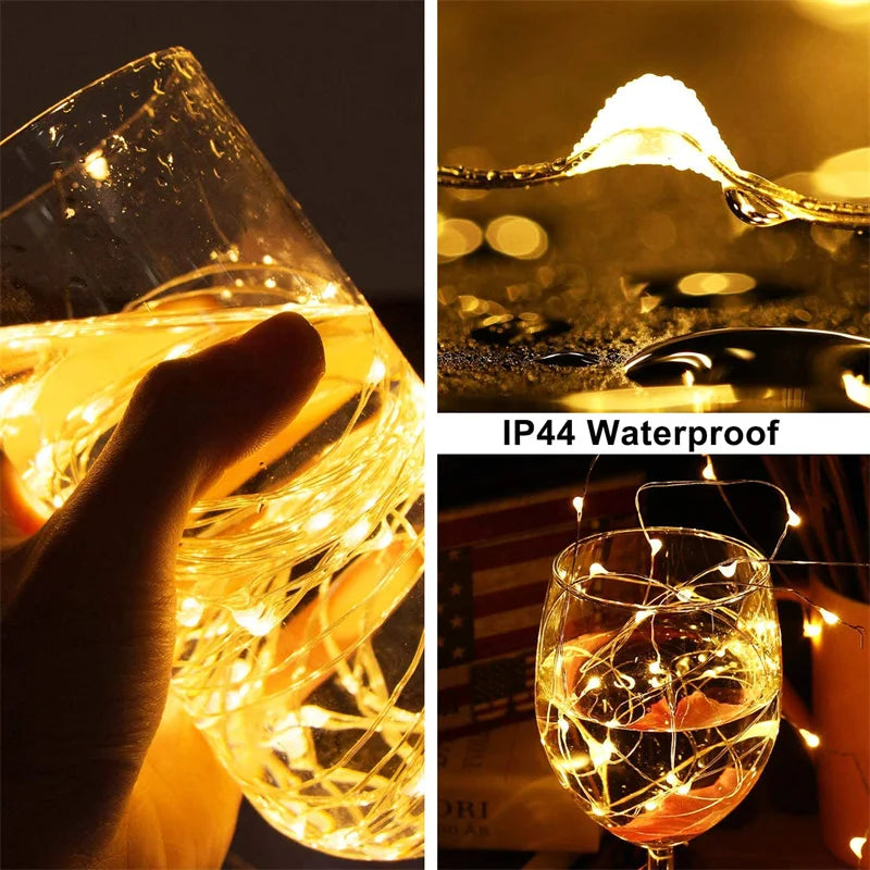 USB Led Fairy LighUSB Fairy Lights 20M 200 LED – Warm White Copper Wire String Lights for Bedroom, Wedding & Festive Decorts Copper Wire String 20M 200LED Holiday Outdoor Lamp Garland For Christmas Tree Wedding Party Decoration