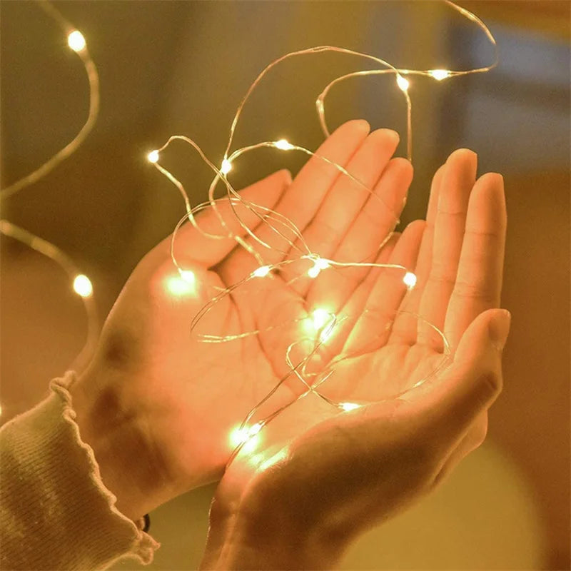 USB Led Fairy LighUSB Fairy Lights 20M 200 LED – Warm White Copper Wire String Lights for Bedroom, Wedding & Festive Decorts Copper Wire String 20M 200LED Holiday Outdoor Lamp Garland For Christmas Tree Wedding Party Decoration