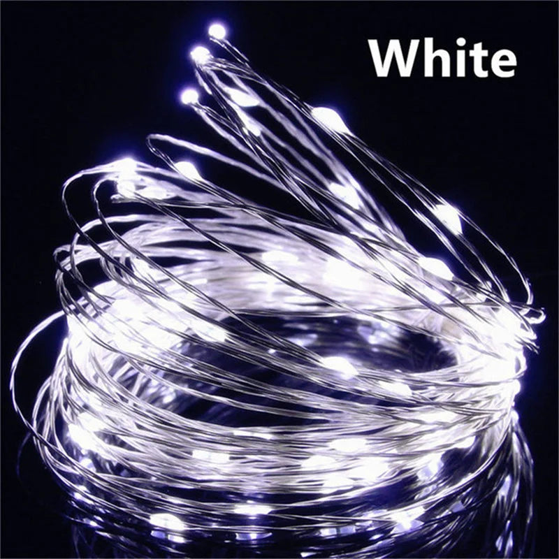 USB Led Fairy LighUSB Fairy Lights 20M 200 LED – Warm White Copper Wire String Lights for Bedroom, Wedding & Festive Decorts Copper Wire String 20M 200LED Holiday Outdoor Lamp Garland For Christmas Tree Wedding Party Decoration